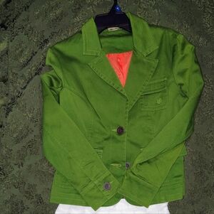 RUFF HEWN Y2K Green And Orange Blazer